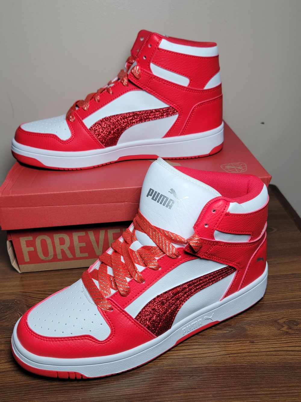 PUMA Kids Rebound Layup Mid - Size 7 Big Kid